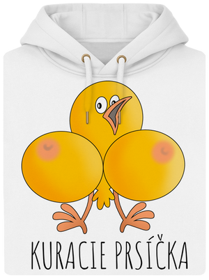 Kuracie prsíčka unisex mikina premium Snowwhite