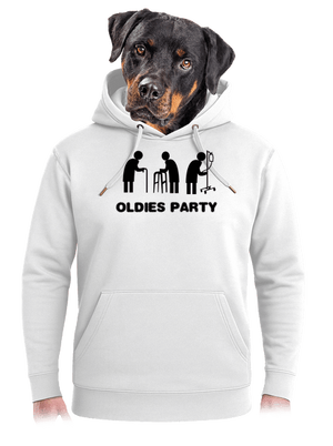 Oldies party unisex mikina premium Snowwhite