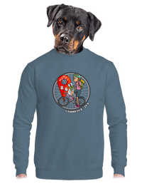 unisex mikina bez kapucne