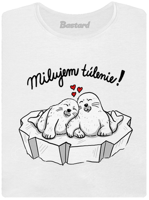 Milujem túlenie dámske tričko prémium White