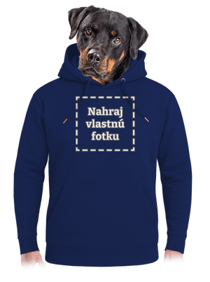 Vlastná potlač unisex mikina premium Navy
