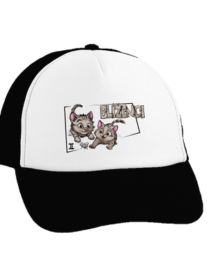Mačací horoskop: Blíženci šiltovka truckerka Black cap