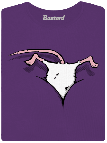 Myš vo výstrihu dámske tričko prémium Purple