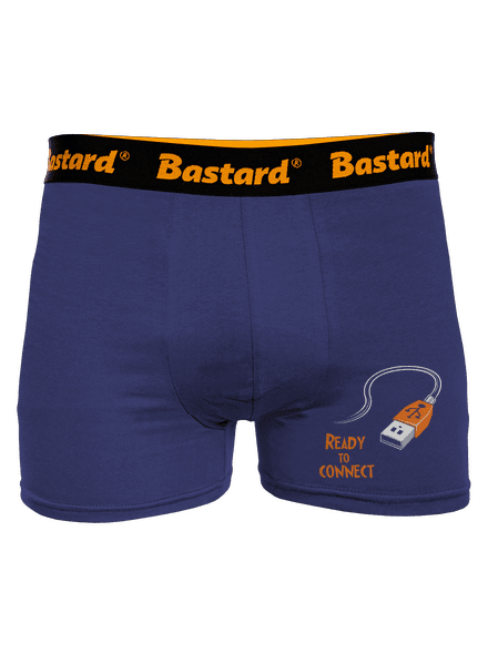 USB pripojenie boxerky Blue Navy
