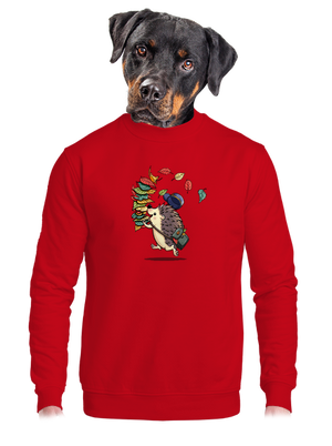 Listár unisex mikina bez kapucne Red