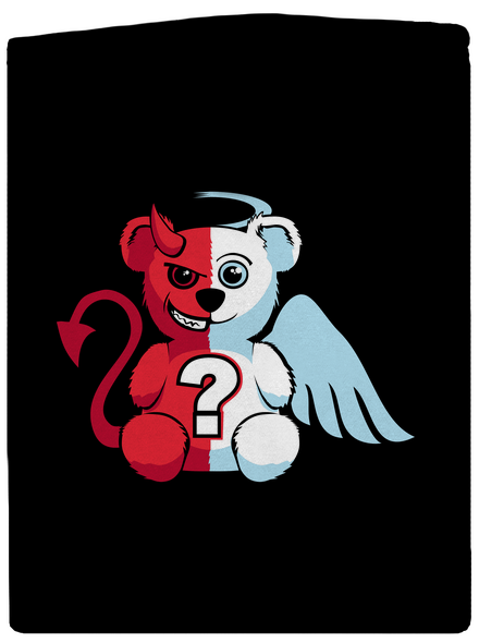 Anjel vs. diabol dámska mikina na zips Black