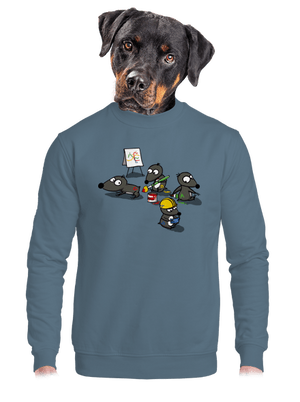 unisex mikina bez kapucne