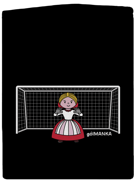 Gólmanka pánska mikina na zips Black