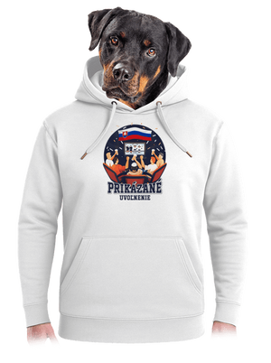 Prikázané uvoľnenie unisex mikina premium Snowwhite