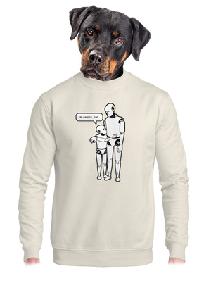 unisex mikina bez kapucne