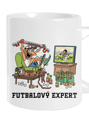 Futbalový expert veľký hrnček White