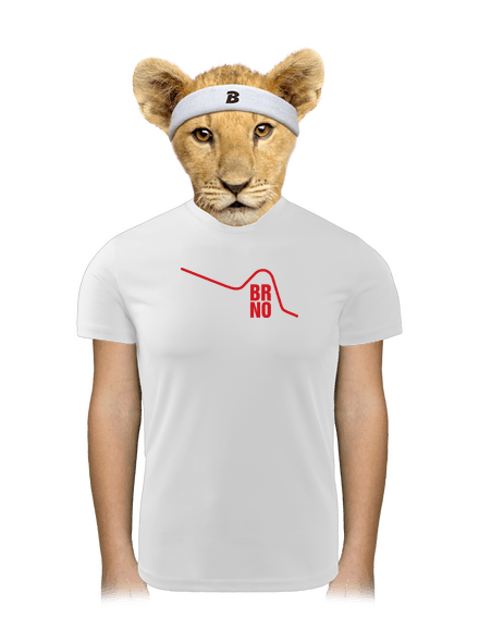 Brno detské športové tričko White