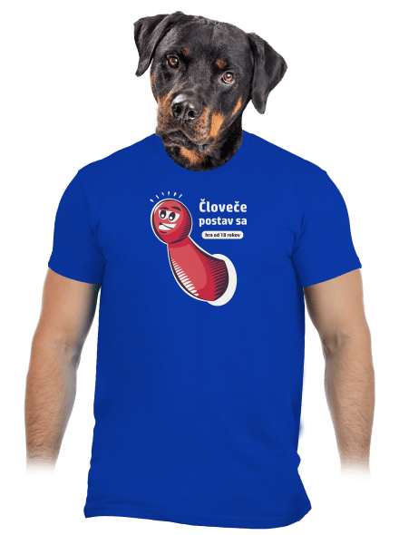 Človeče postav sa pánske tričko Royal Blue