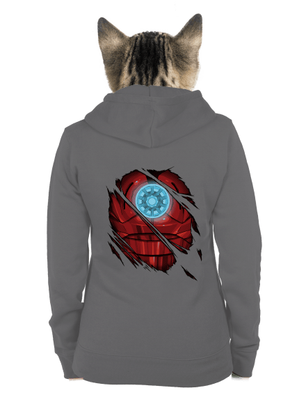 Ironman dámska mikina na zips Steel Gray
