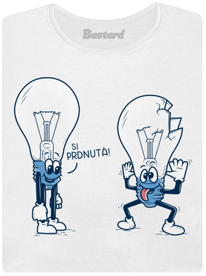 Prdlá dámske tričko s lemom White