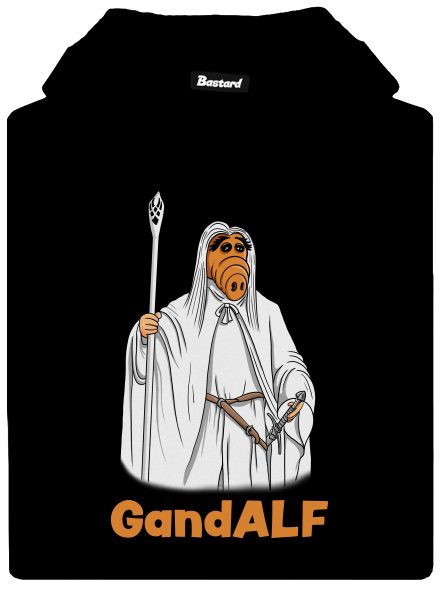 GandALF pánska mikina klokanka Black