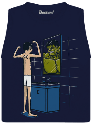 Hulk dámske tielko voľné Navy