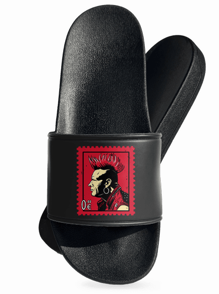 Známka punku šľapky Black