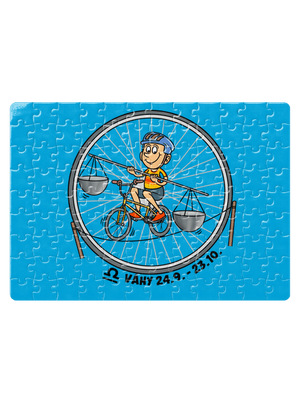 Cyklistický horoskop: Váhy puzzle White