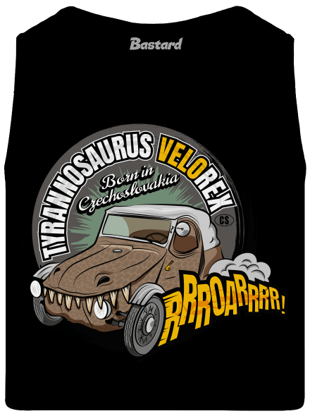 Tyrannosaurus Velorex pánske tielko Black