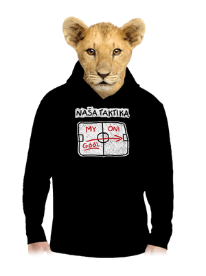 Naša taktika detská mikina klokanka Black