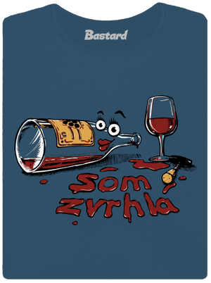 Zvrhlá dámske tričko prémium Petrol Blue