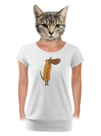 dámske tričko s lemom