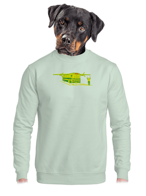 unisex mikina bez kapucne