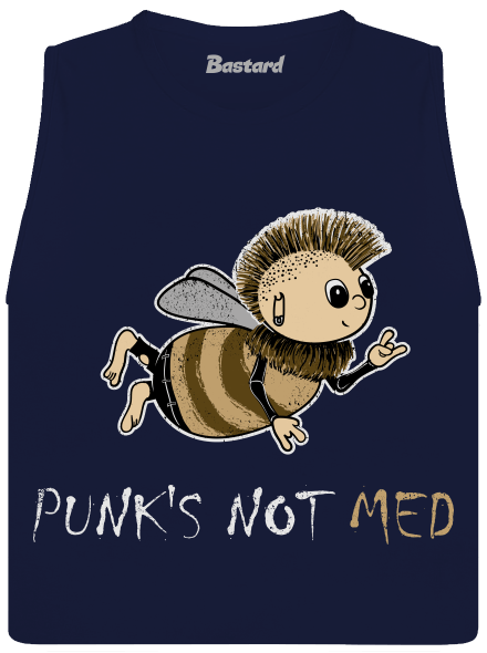 Punks Not Med dámske tielko voľné Navy
