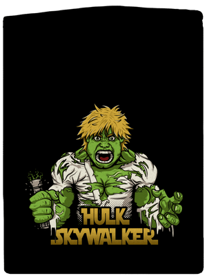 Hulk Skywalker pánska mikina na zips Black