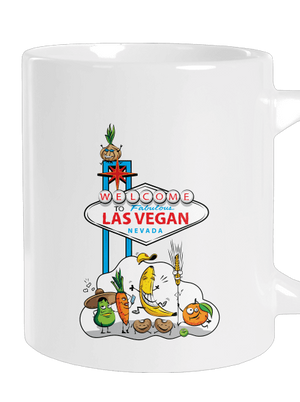 Las Vegan veľký hrnček White