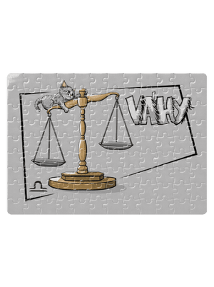 Mačací horoskop: Váhy puzzle White