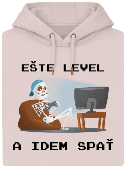 Ešte level unisex mikina premium Rose Chalk