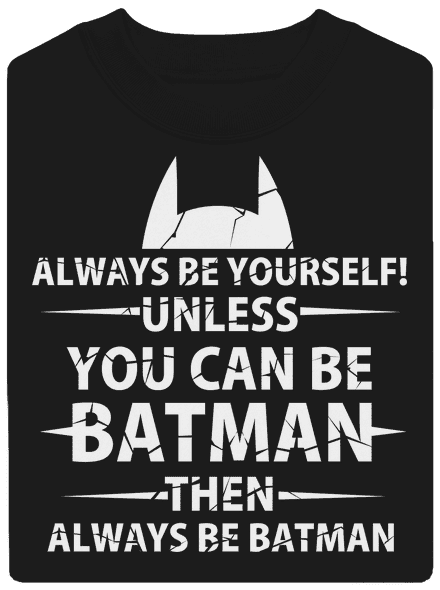 Batman unisex mikina bez kapucne Black