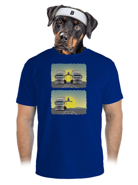 Chuck & Truck pánske športové tričko Royal Blue Mal