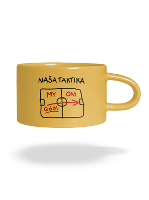 Naša taktika hrnček makronka Yellow Macaron