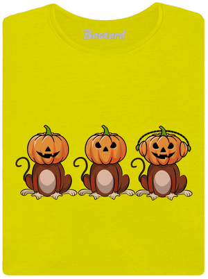 Halloween opičky dámske tričko prémium Lemon