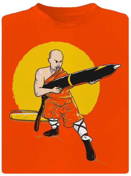 Čína pánske športové tričko Neon Orange