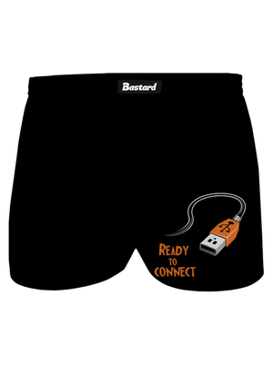 USB pripojenie pánske trenky Black