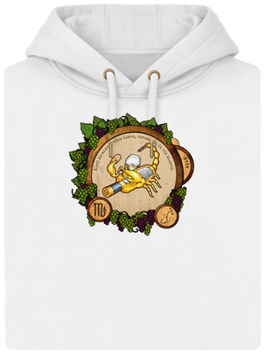 Vínny horoskop: Škorpión unisex mikina premium Snowwhite