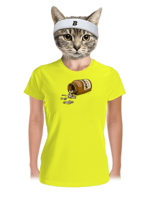 Music Pills dámske športové tričko Neon Yellow