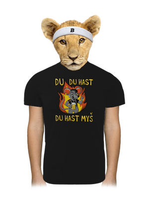 Du hast myš detské športové tričko Black