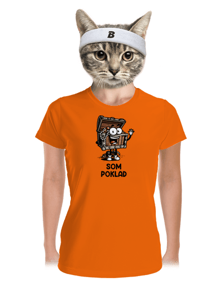Som poklad dámske športové tričko Neon Orange