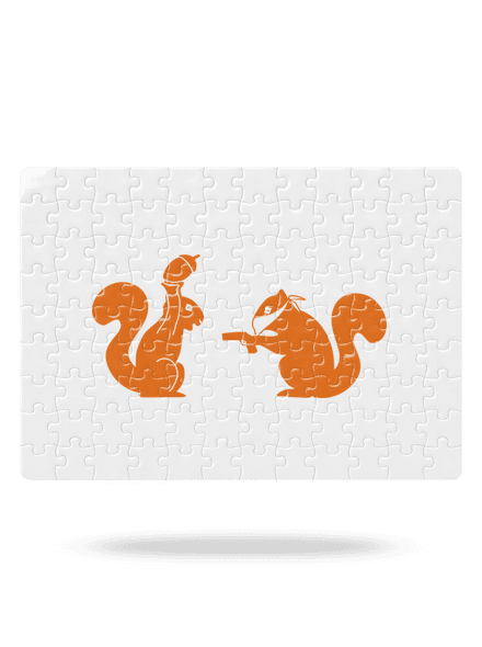 Veveričky puzzle White