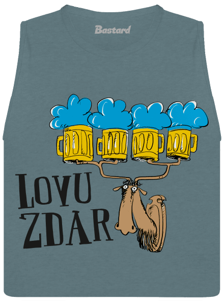 Lovu zdar dámske tielko voľné Heather Deep Teal