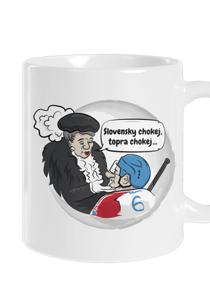Slovenský hokej klasický hrnček White