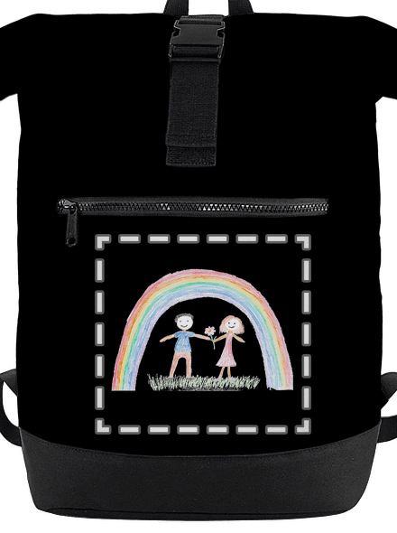 Detské kresby - Nahraj vlastnú batoh Black