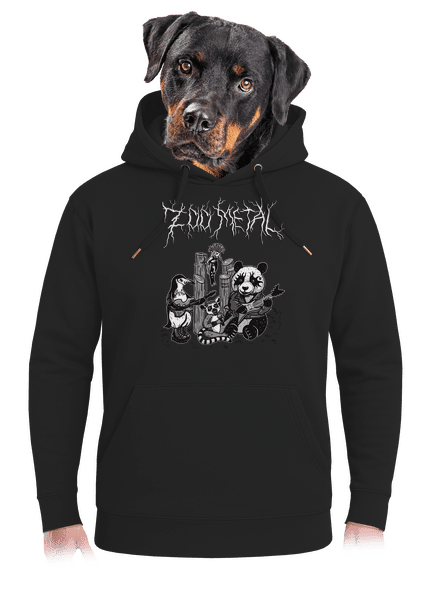 ZOO metal unisex mikina premium Dark Black
