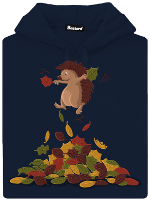 Radosť z lístia pánska mikina klokanka Navy