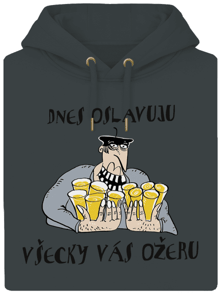 Dnes oslavujem unisex mikina premium Charcoal